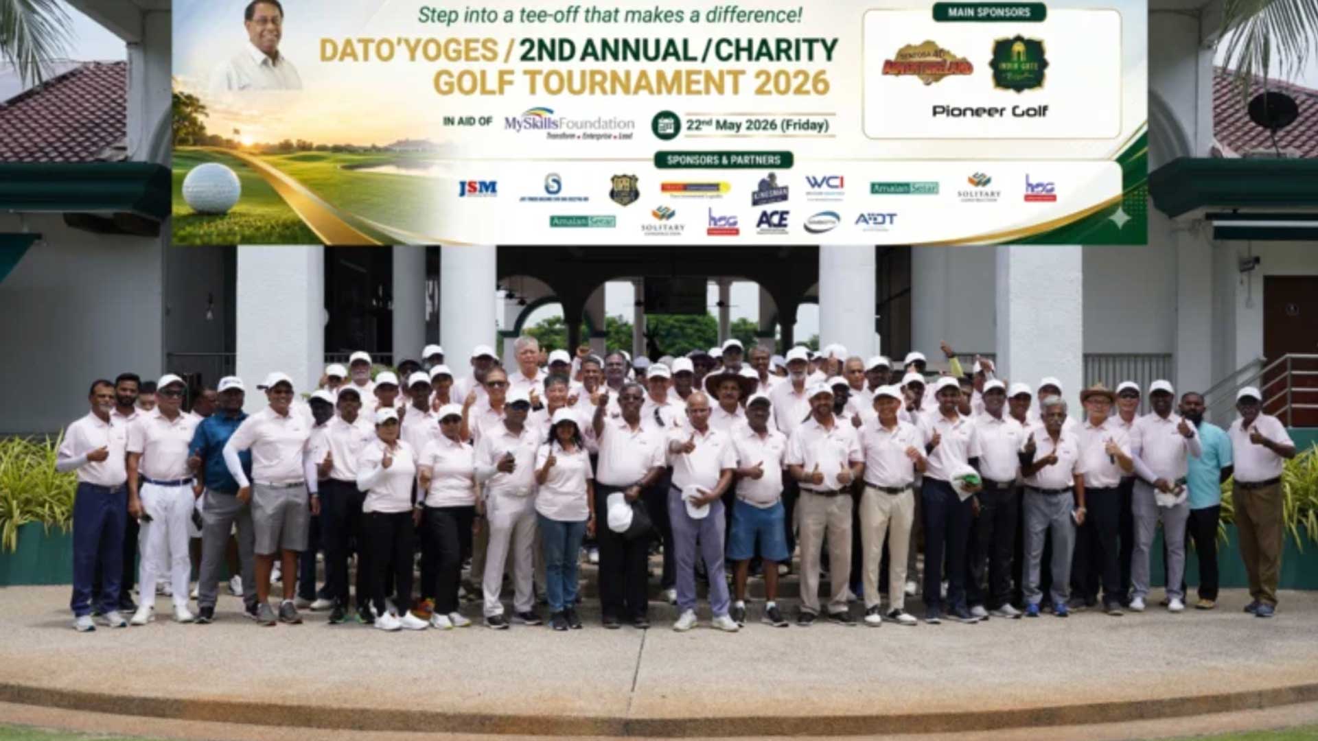 Kejohanan Golf Amal Tahun Kedua ‘Dato Yoges’ Bantu Belia Kurang Berkemampuan